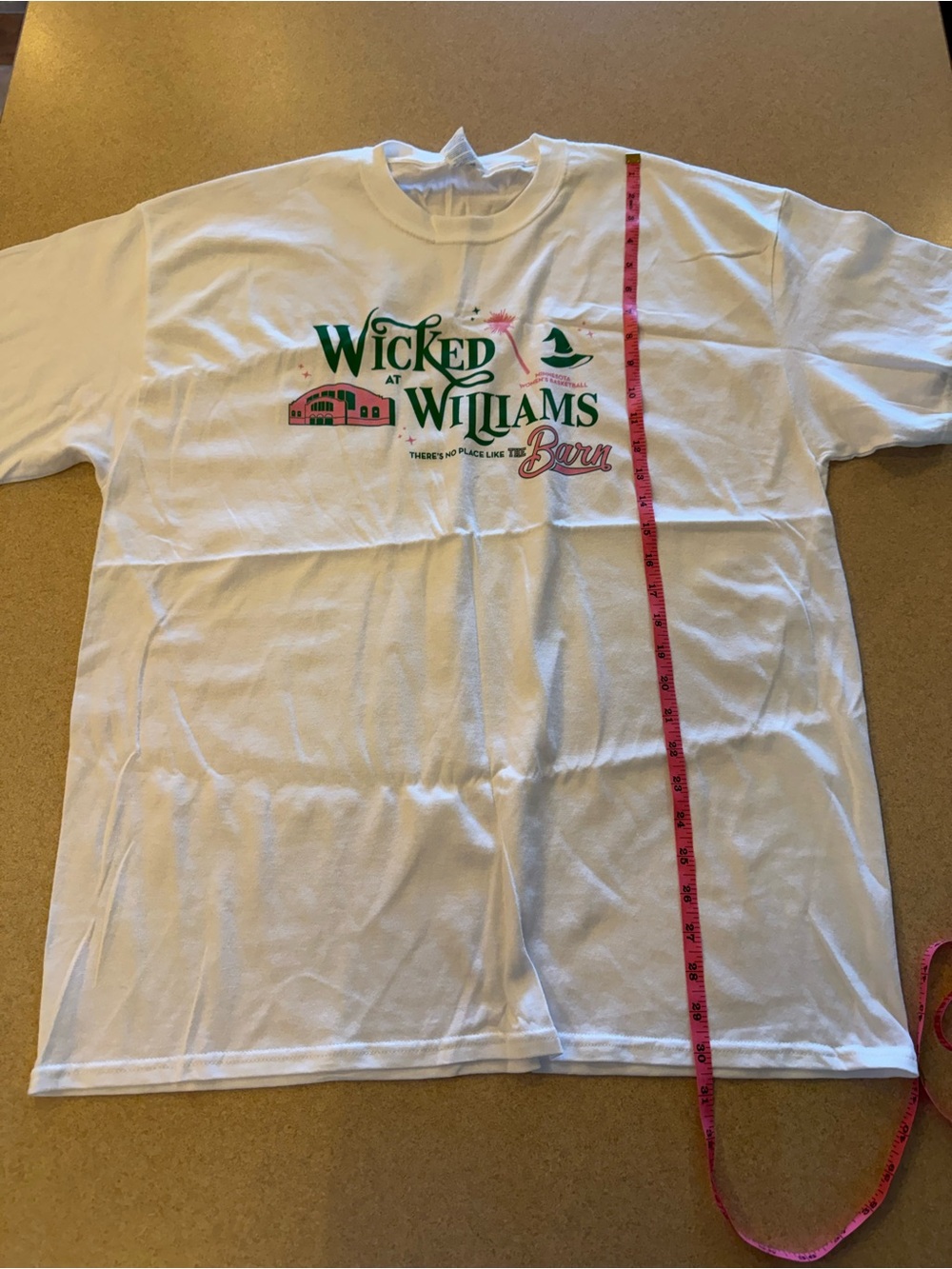 Wicked at Williams Barn Graphic Tee - White with Green & Pink - Picture 2 of 3
